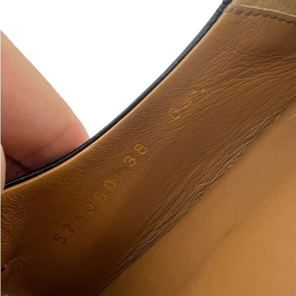 Gucci Goatskin Horsebit Quentin Convertible Mid-Heel Loafers Black - Picture 14 of 16